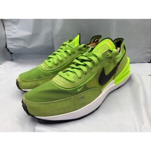 Nike Waffle One Electric Green Black DA7995-300 Men's Size 10 Shoes
